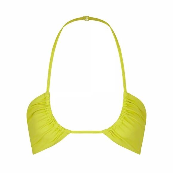 Skims Signature Track Neon Yellow Bikini Swim Top 2XL - Picture 1 of 3